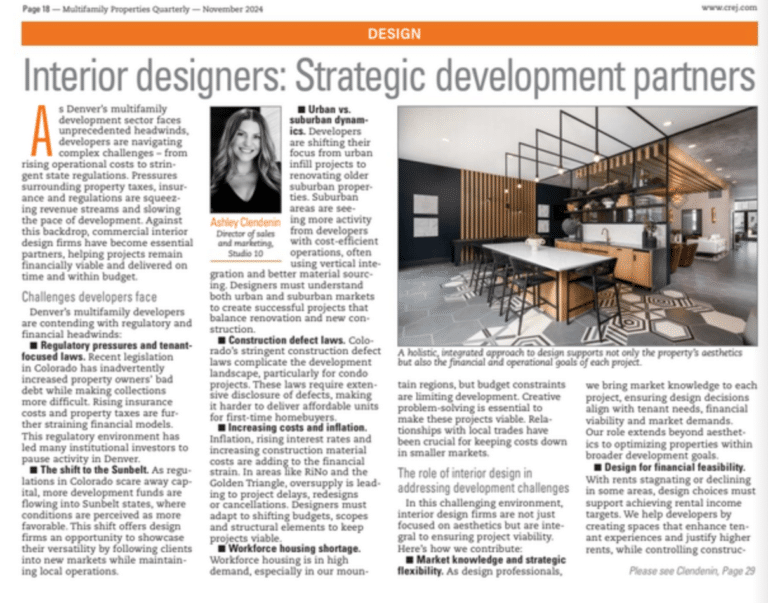 CREJ: “Interior Designers: Strategic Development Partners”